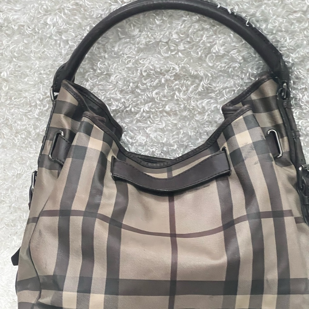 Burberry Walden Hobo Smoked Nova Check Bag - Picture 9 of 16